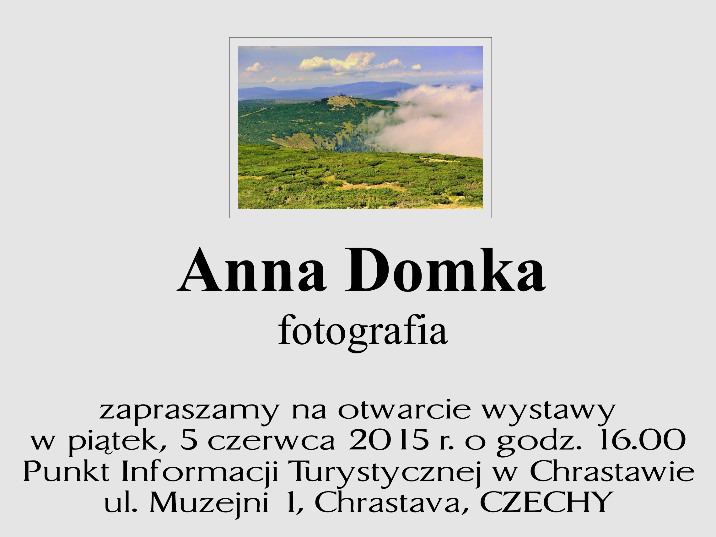 Otwarcie wystawy fotografii Anny Domki