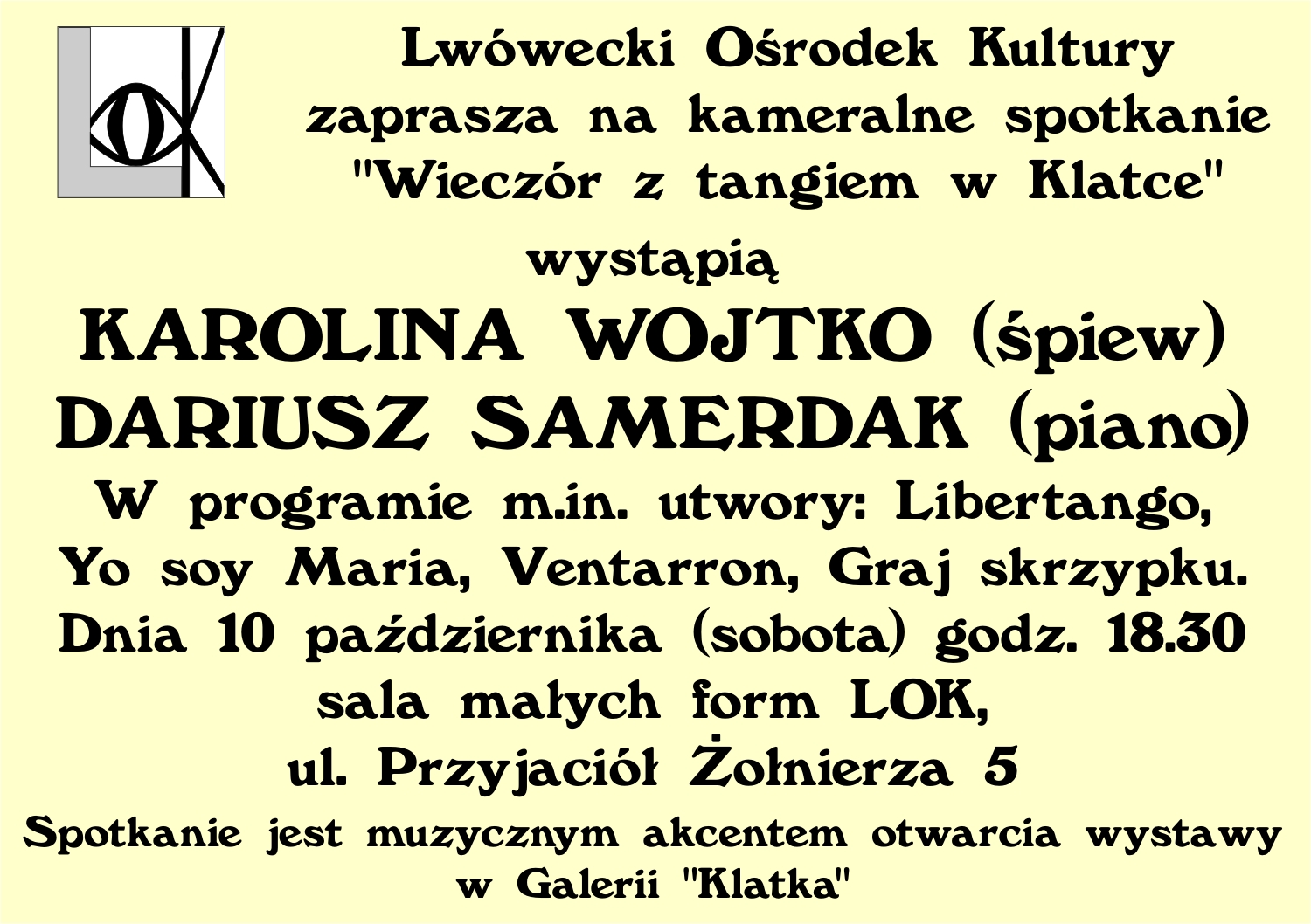 Wieczór z tangiem w „Klatce”