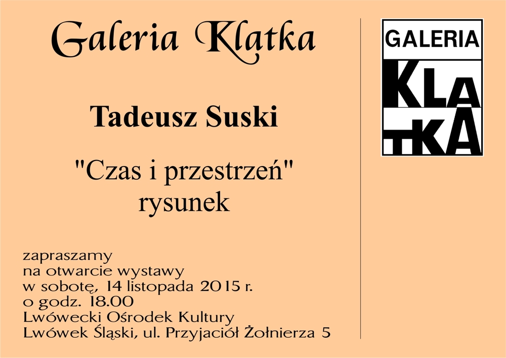 Otwarcie wystawy rysunku Tadeusza Suskiego