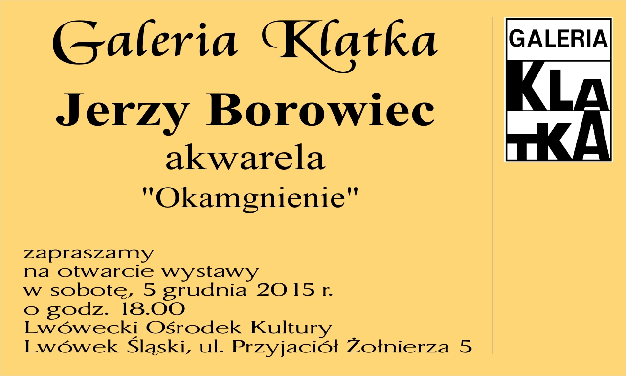 Otwarcie wystawy akwareli Jerzego Borowca