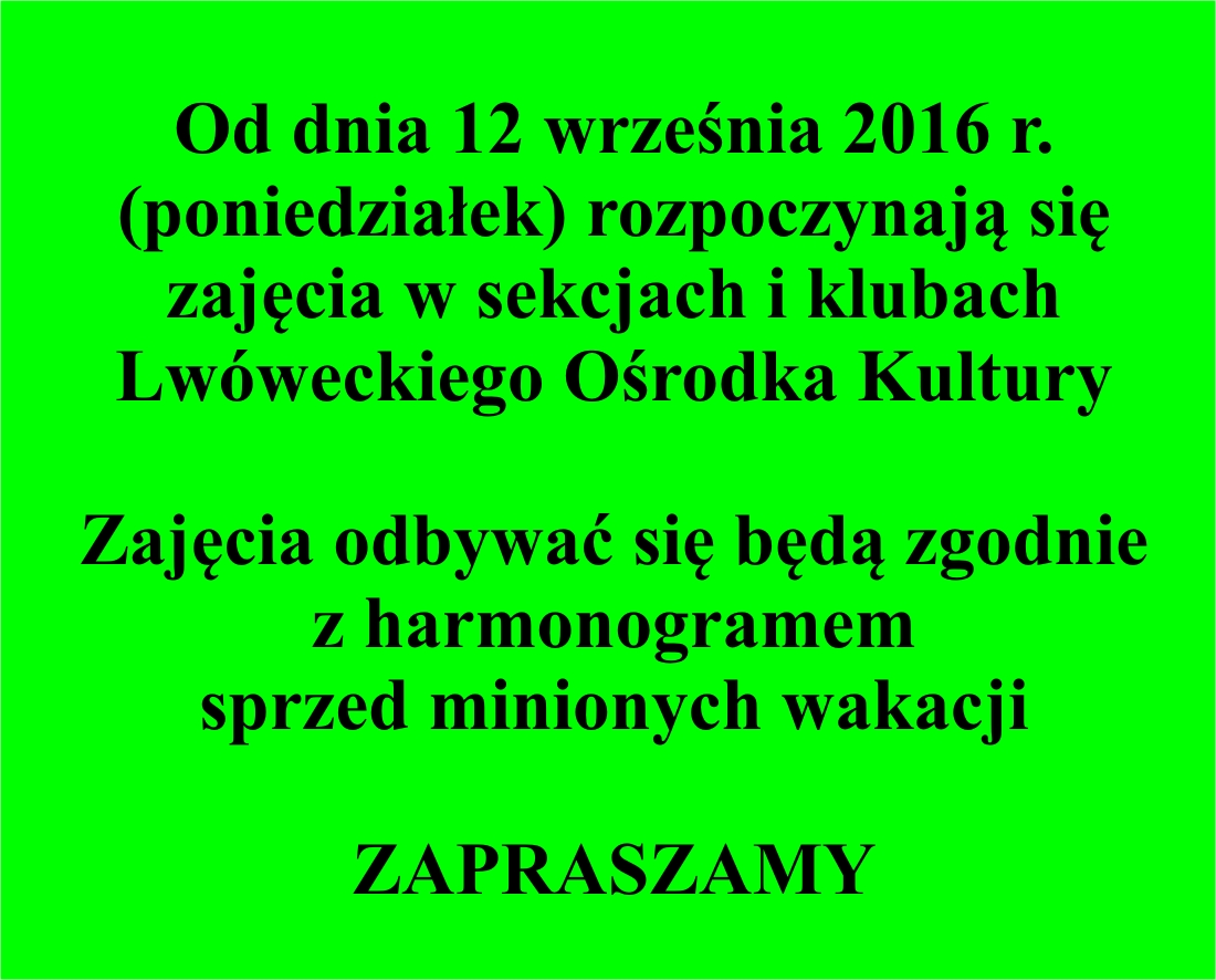 Zajęcia w LOK 2016/2017