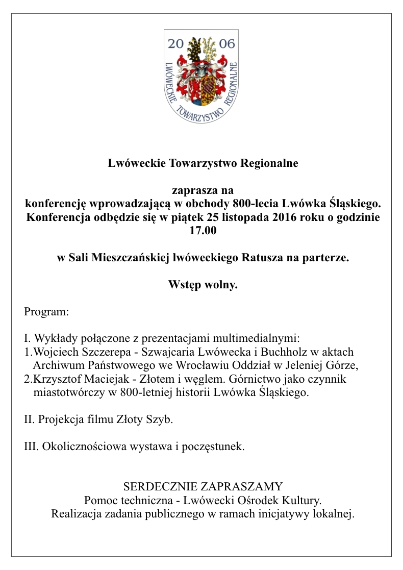Konferencja wprowadzająca w obchody 800-lecia Lwówka Śląskiego