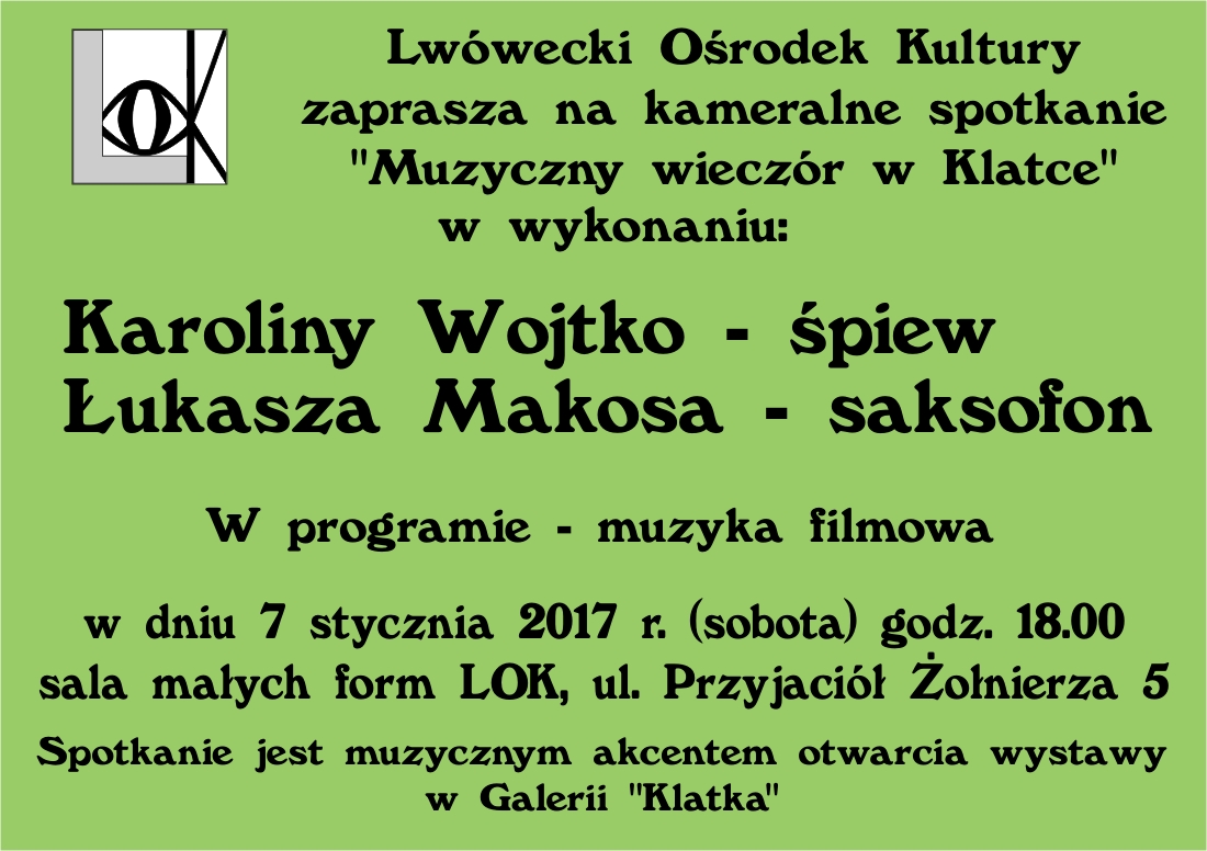 Koncert muzyki filmowej w wykonaniu Karoliny Wojtko i Łukasza Makosa