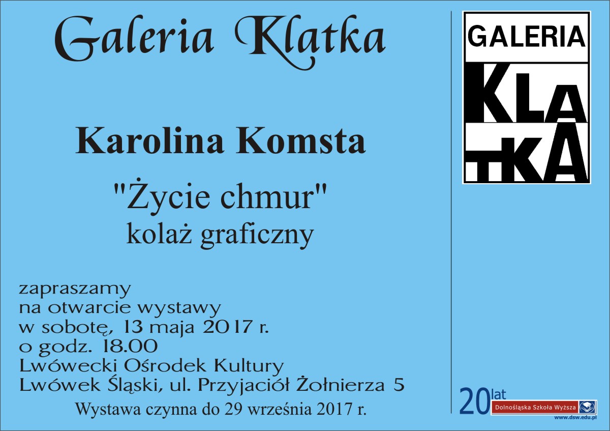 Otwarcie wystawy kolażu Karoliny Komsty
