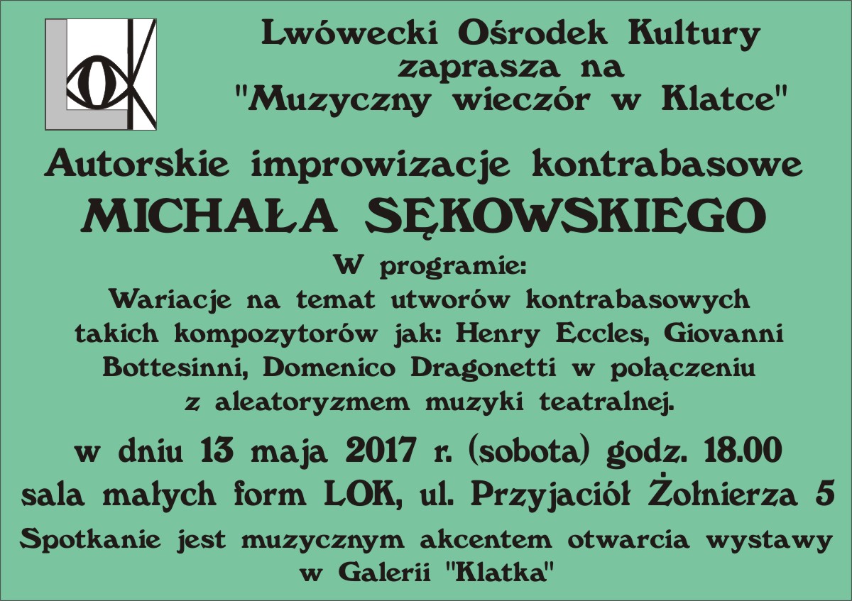Koncert kontrabasowy Michała Sękowskiego