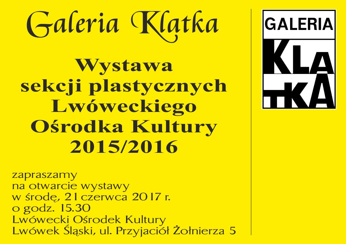 Otwarcie wystawy prac sekcji plastycznej LOK