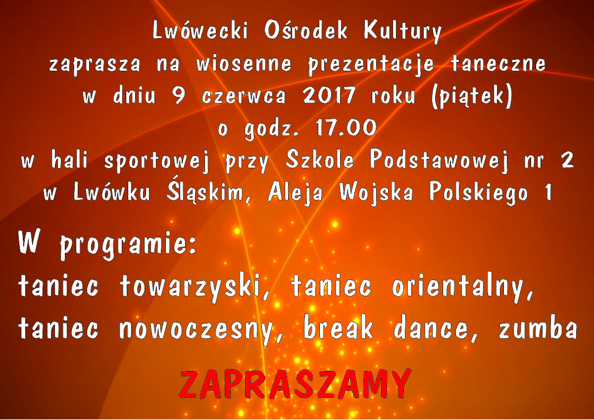 Wiosenne prezentacje taneczne