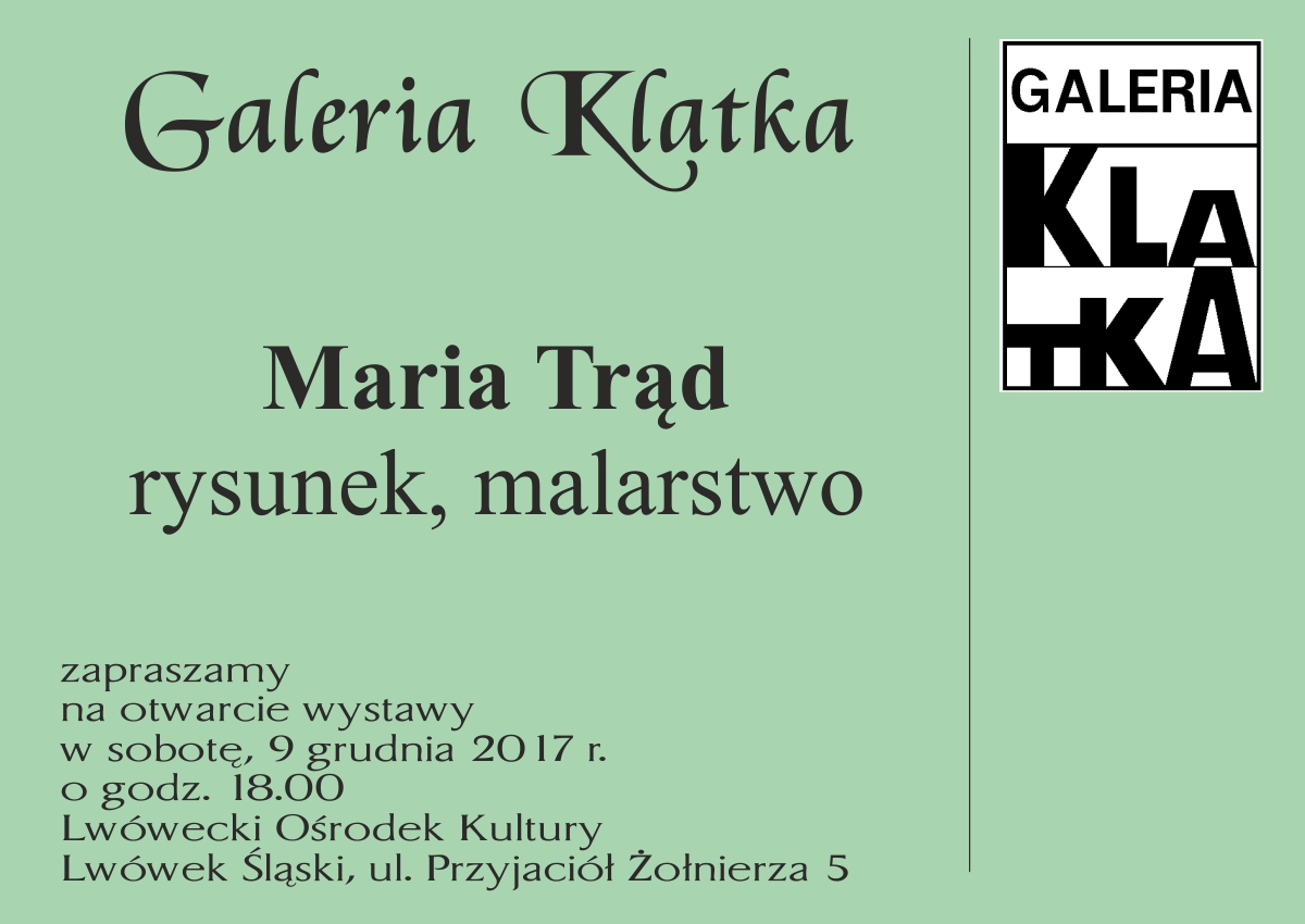 Otwarcie wystawy rysunku i malarstwa Marii Trąd