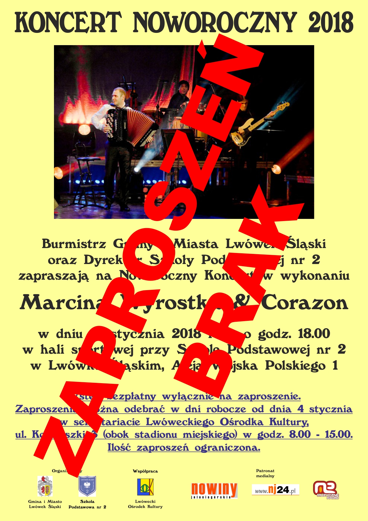 Koncert Noworoczny – Marcin Wyrostek & Corazon