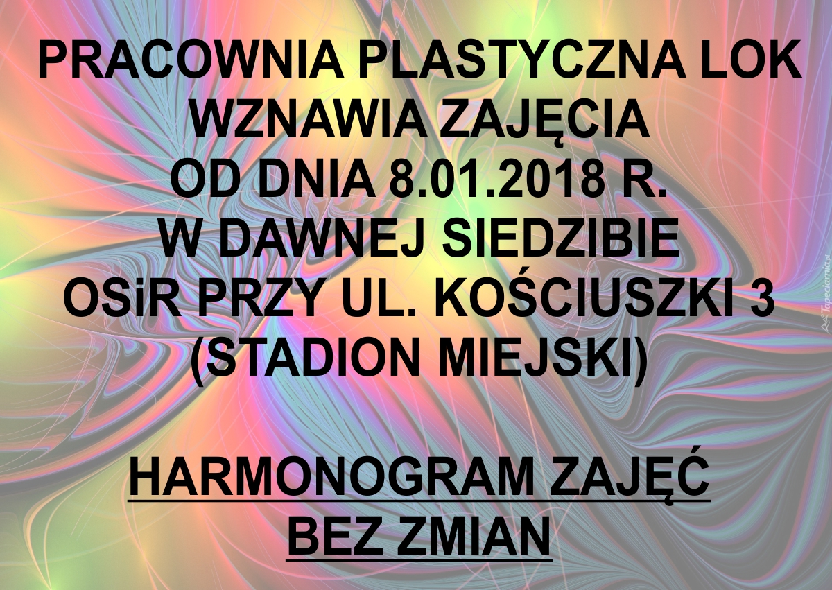 Pracownia plastyczna zaprasza