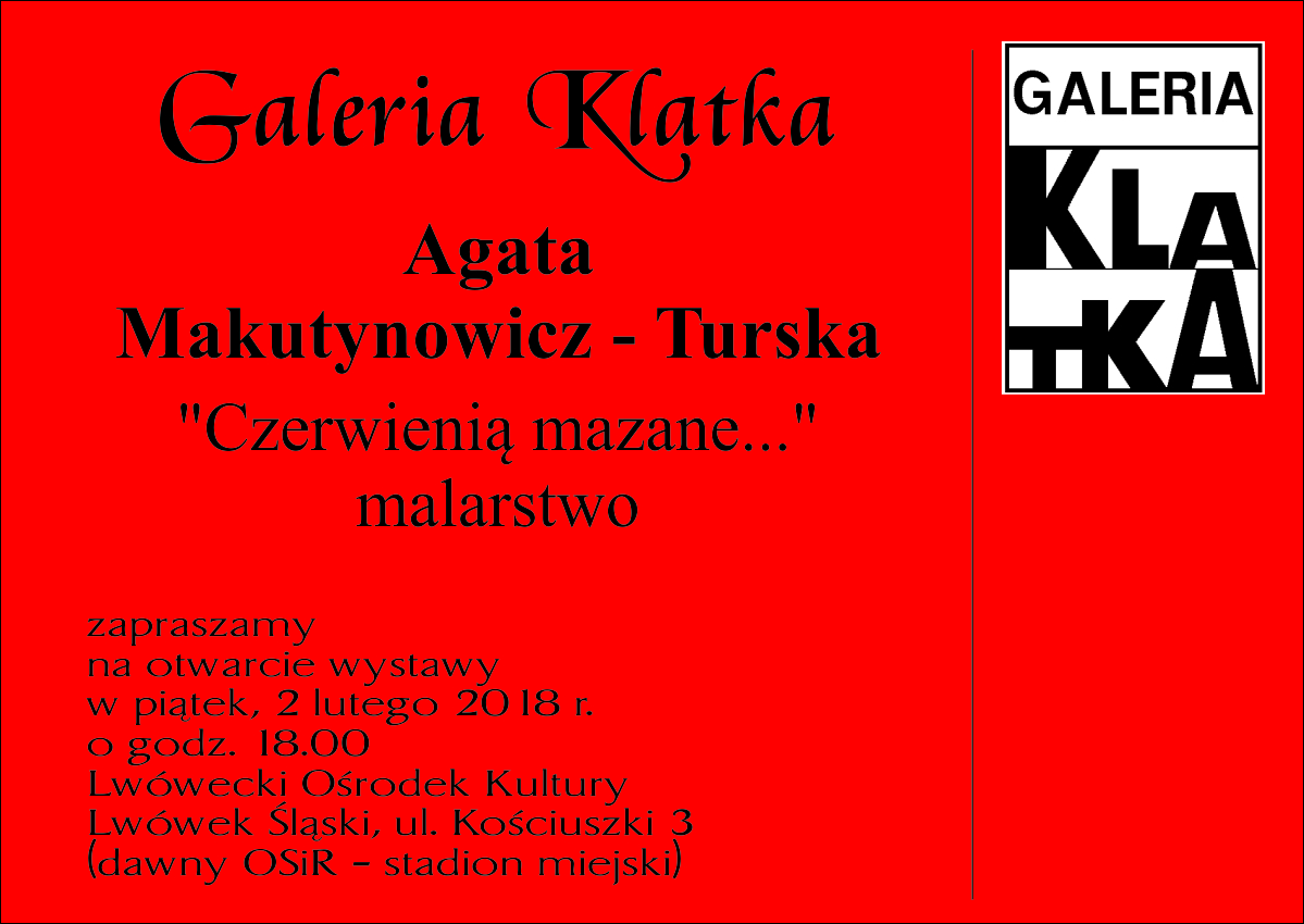 Otwarcie wystawy malarstwa Agaty Makutynowicz – Turskiej