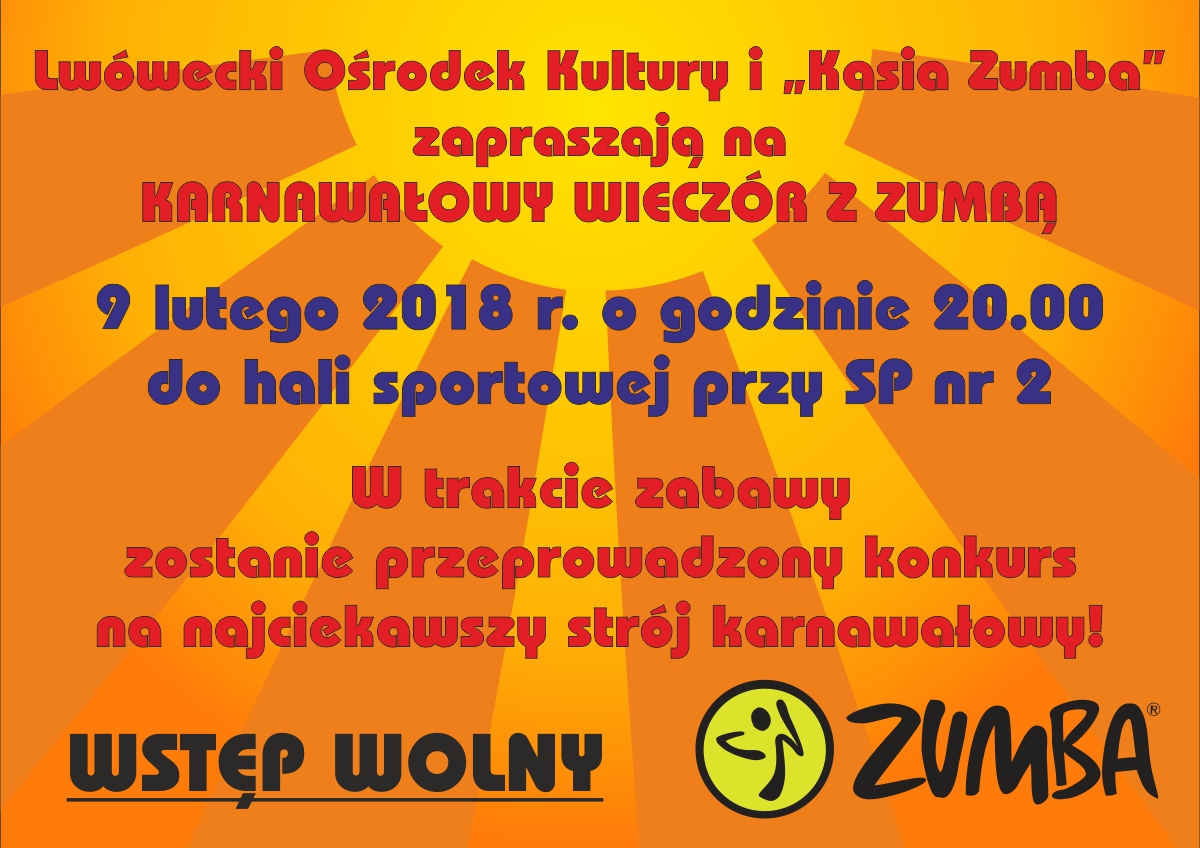 Karnawałowy wieczór z zumbą