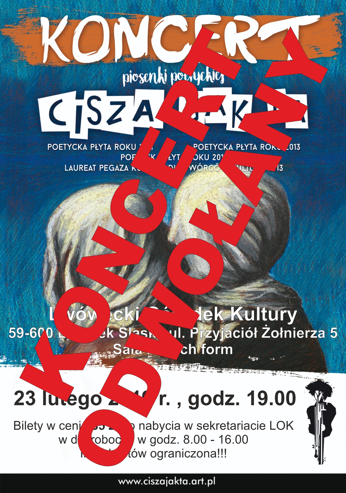 Koncert zespołu – CISZA JAK TA – ODWOŁANY!