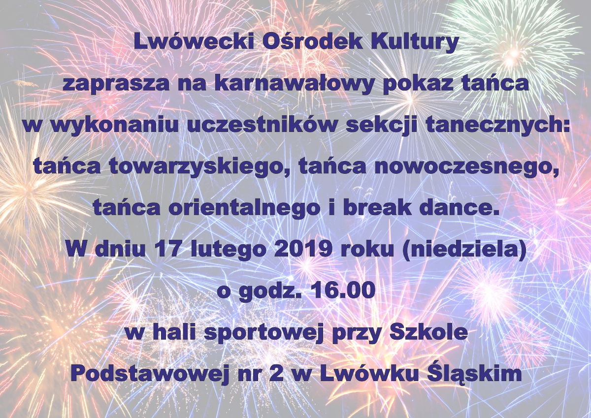 Karnawałowy pokaz tańca