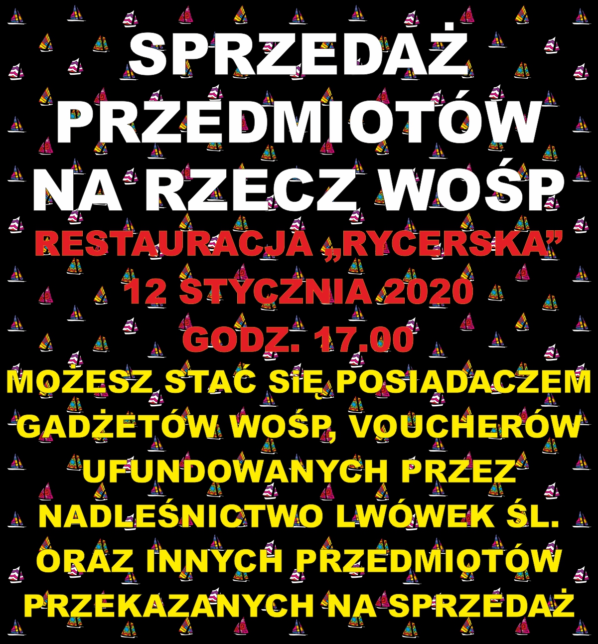 Sprzedaż przedmiotów na rzecz WOŚP