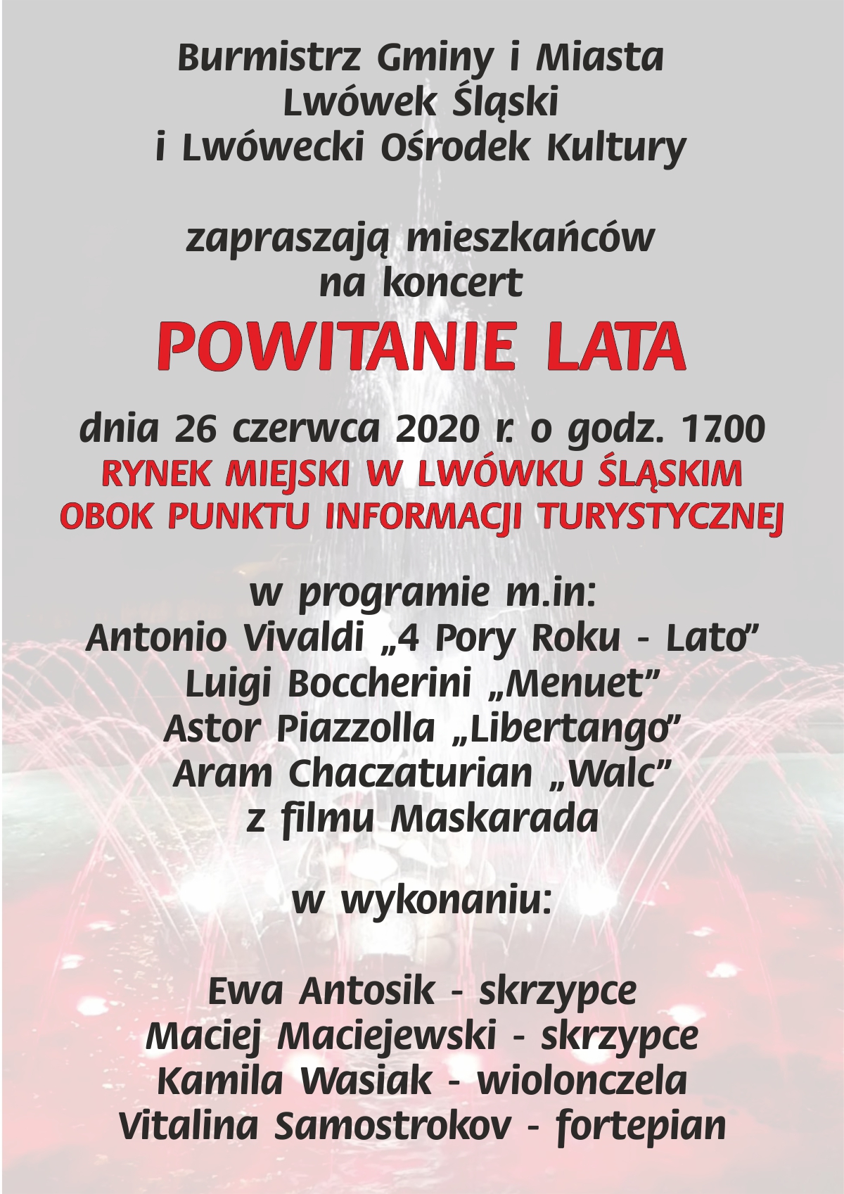 Koncert Powitanie Lata
