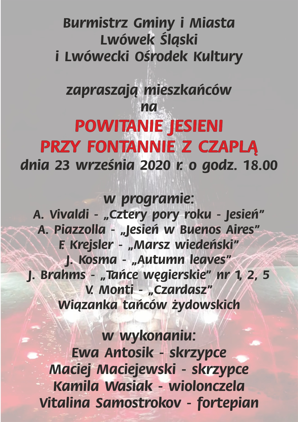 Koncert Powitanie Jesieni
