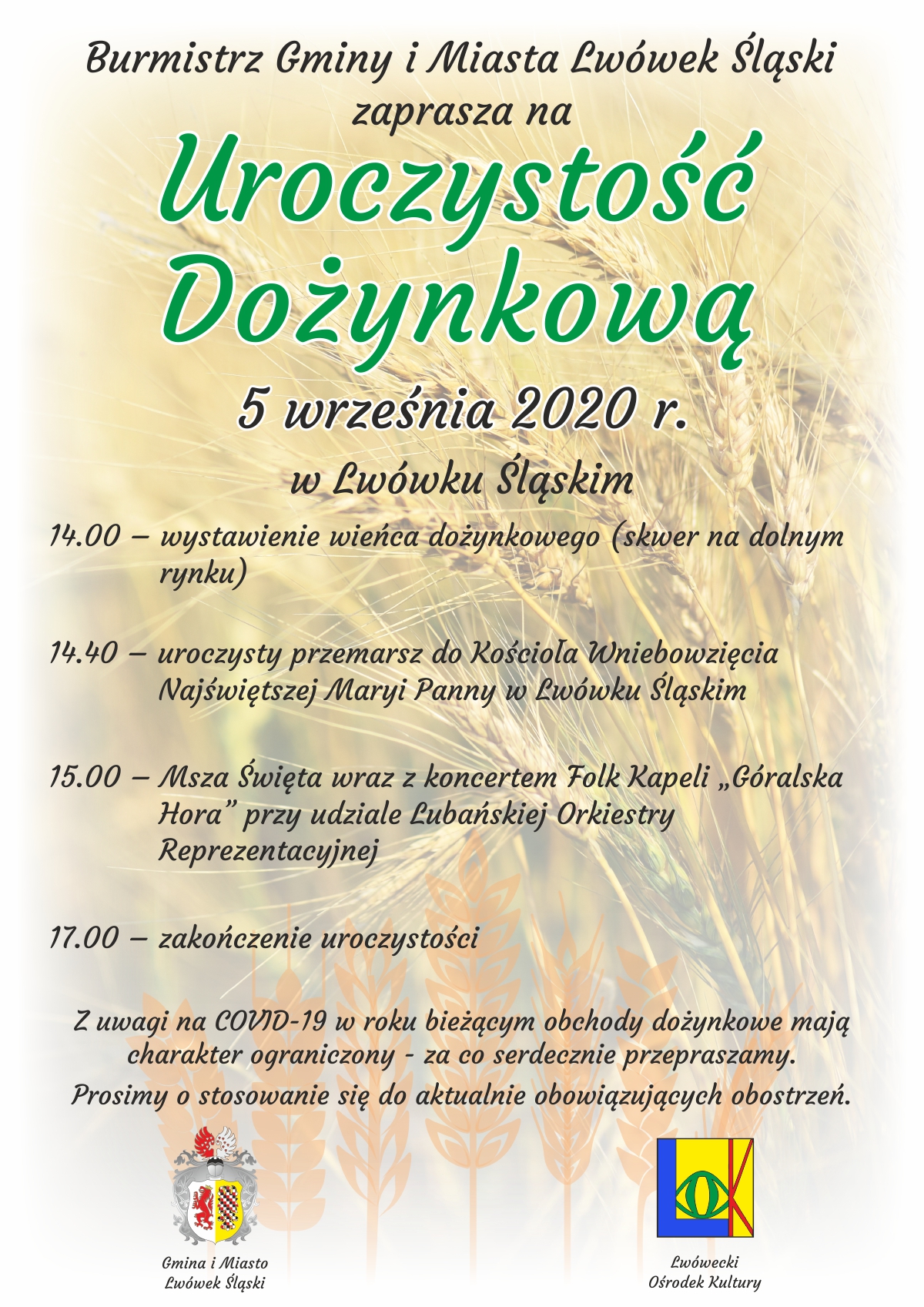 Uroczystość dożynkowa