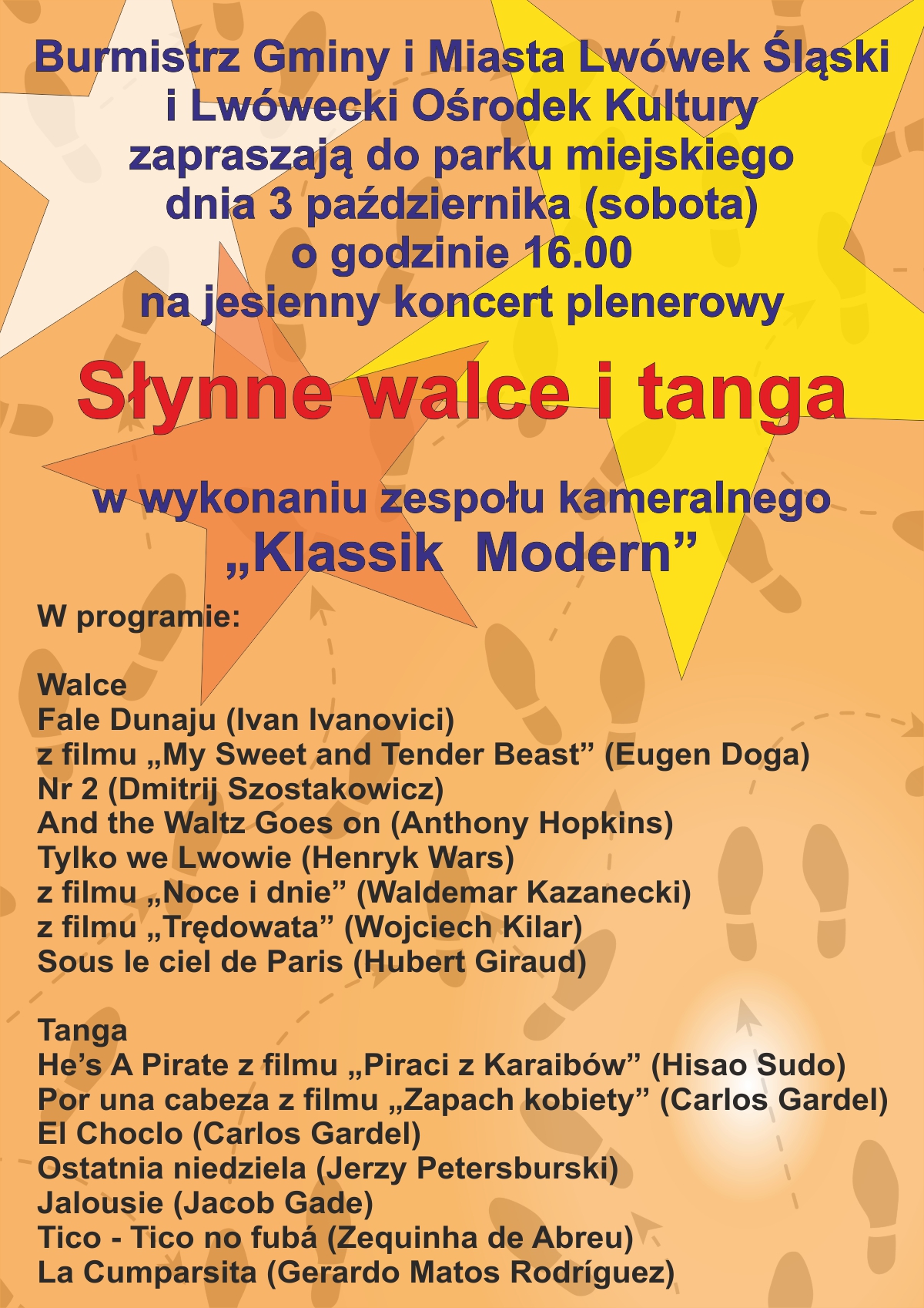Jesienny koncert – Słynne walce i tanga w wykonaniu zespołu kameralnego Klassik Modern