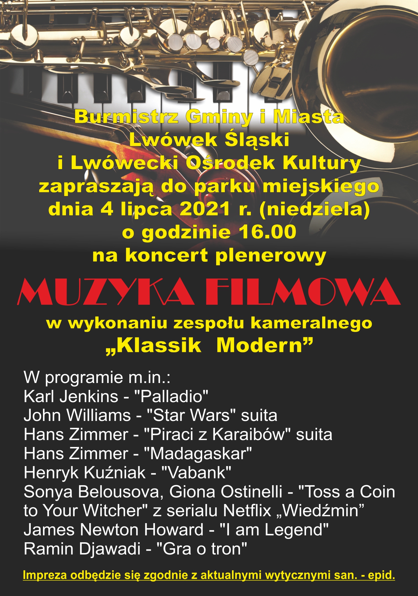 Klassik Modern, Koncert plenerowy – Muzyka filmowa