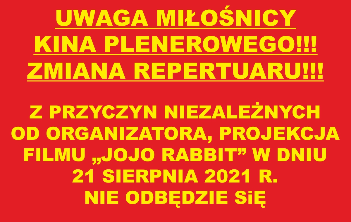 UWAGA miłośnicy kina plenerowego!!!