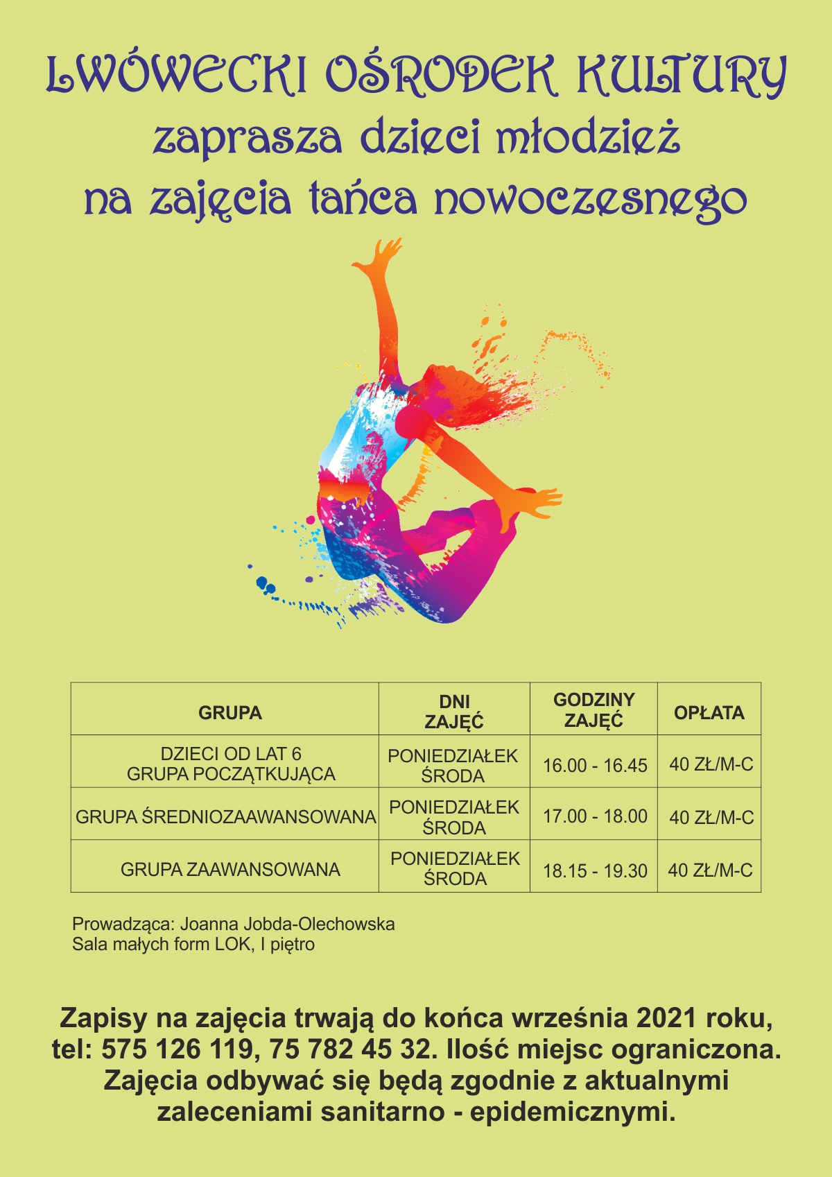 Zajęcia w LOK – taniec nowoczesny