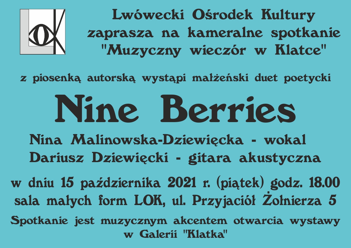 Koncert małżeńskiego duetu poetyckiego Nine Berries