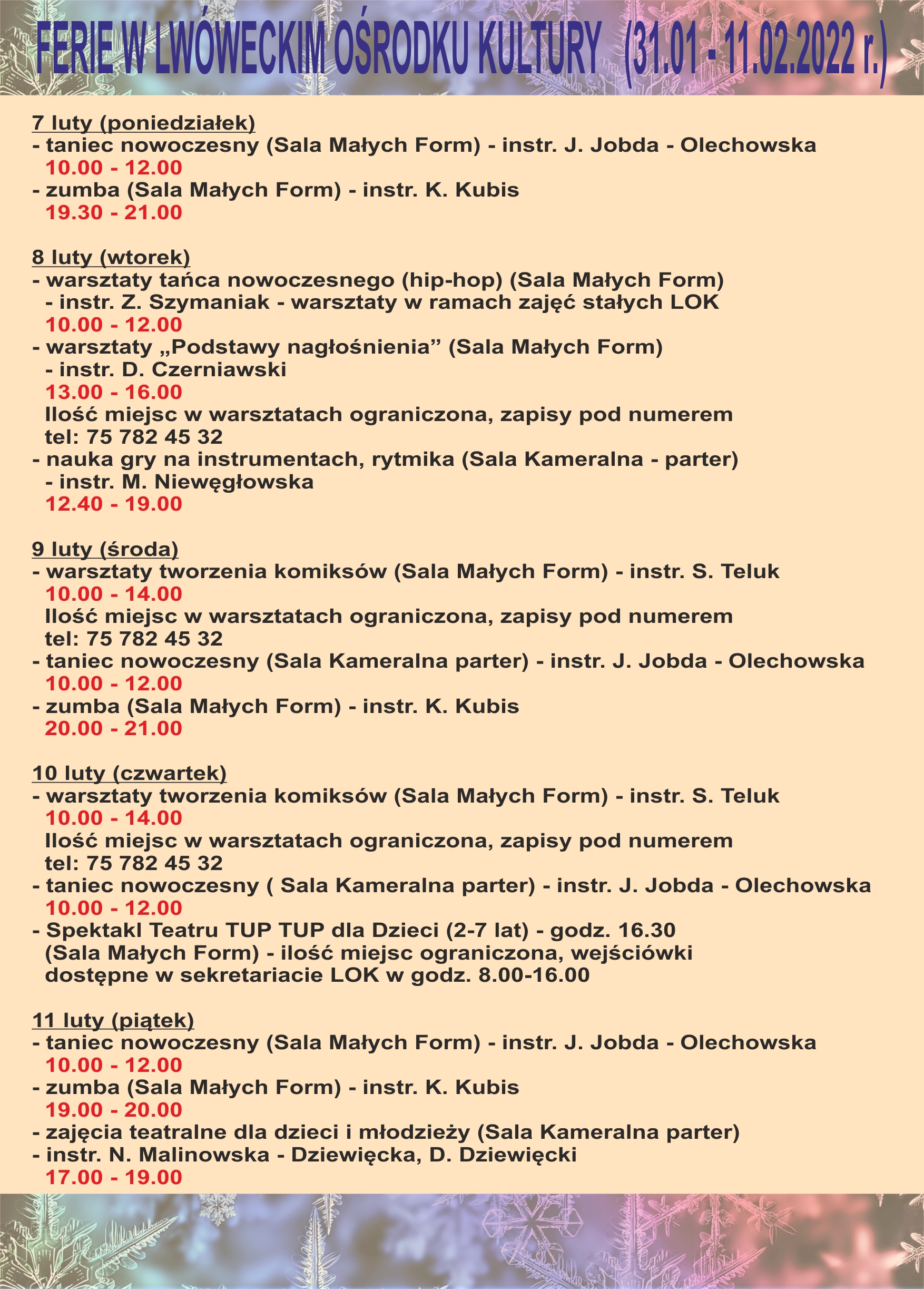 Ferie w LOK – II tydzień