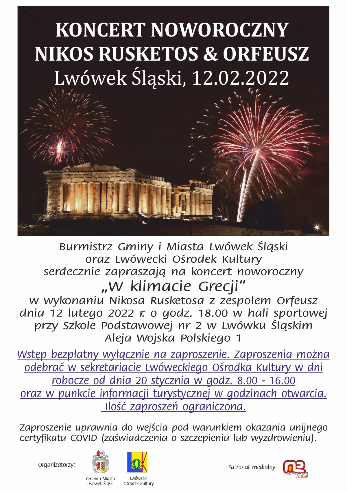 Koncert Noworoczny – Nikos Rusketos z zespołem Orfeusz