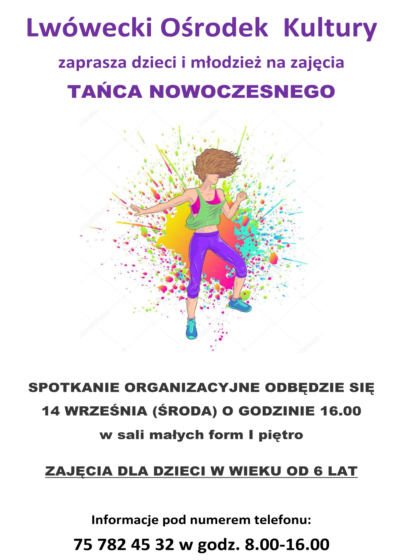 Taniec nowoczesny w LOK – informacja