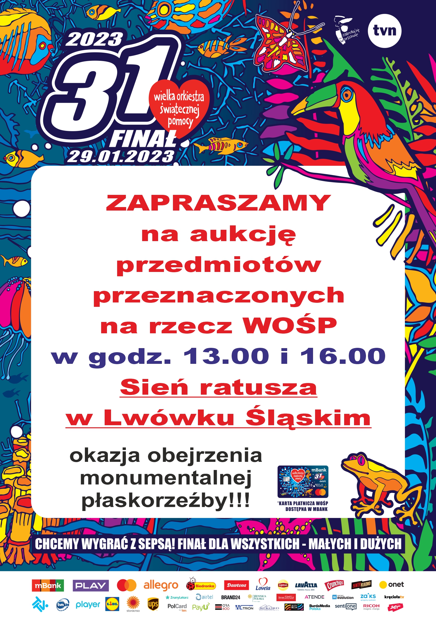 31 Finał – sprzedaż przedmiotów na rzecz WOŚP