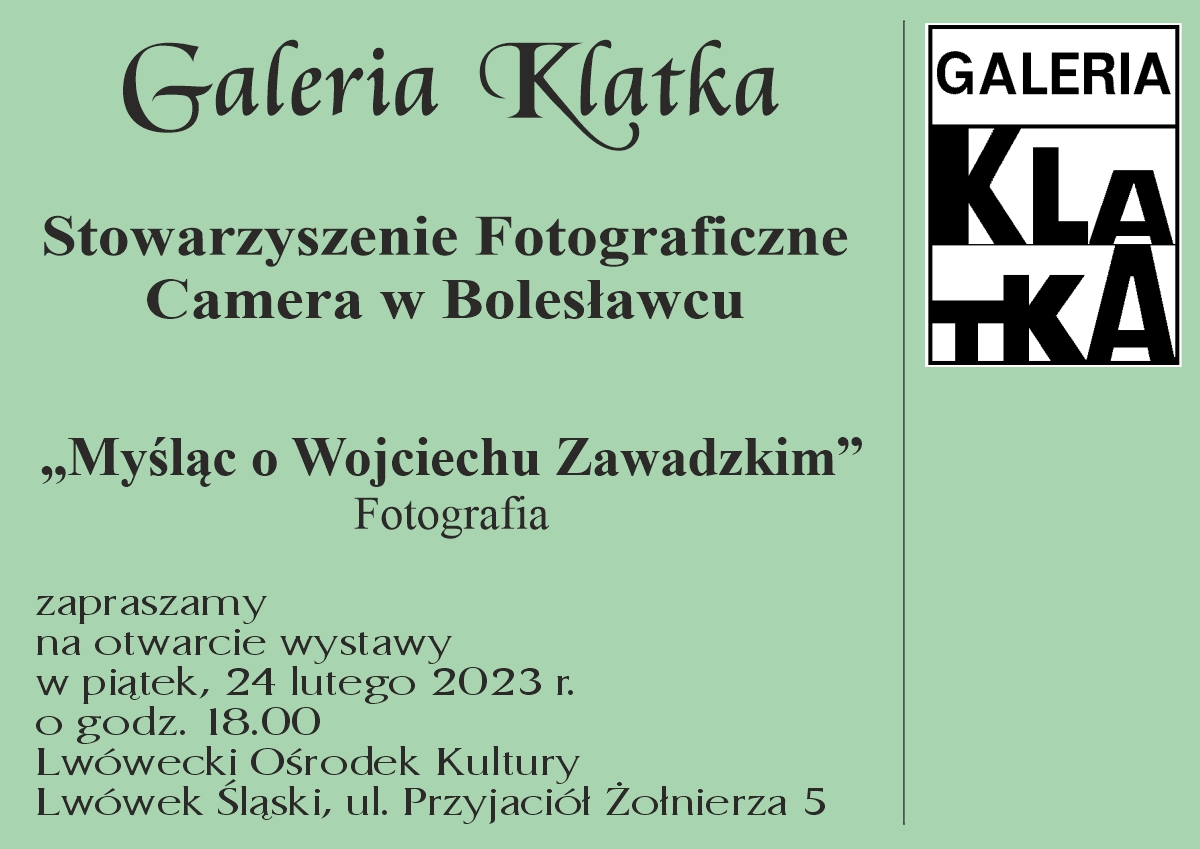 Otwarcie wystawy fotografii – Myśląc o Wojciechu Zawadzkim