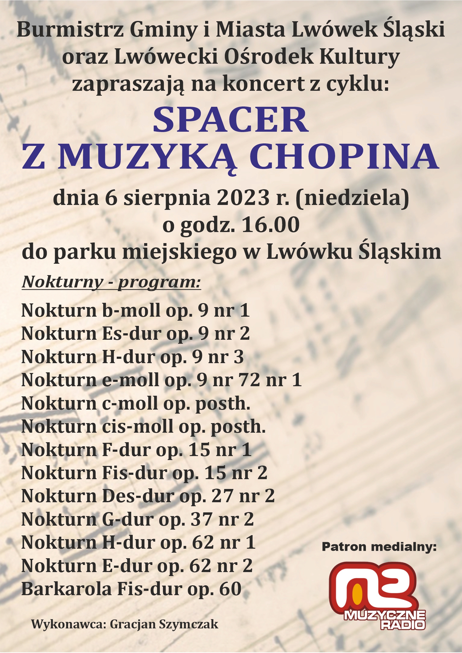 Spacer z muzyką Chopina