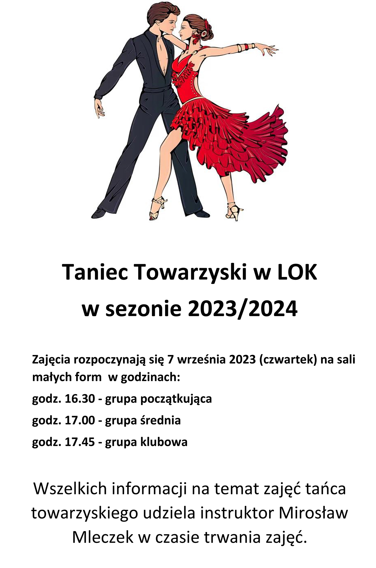 Zajęcia tańca towarzyskiego