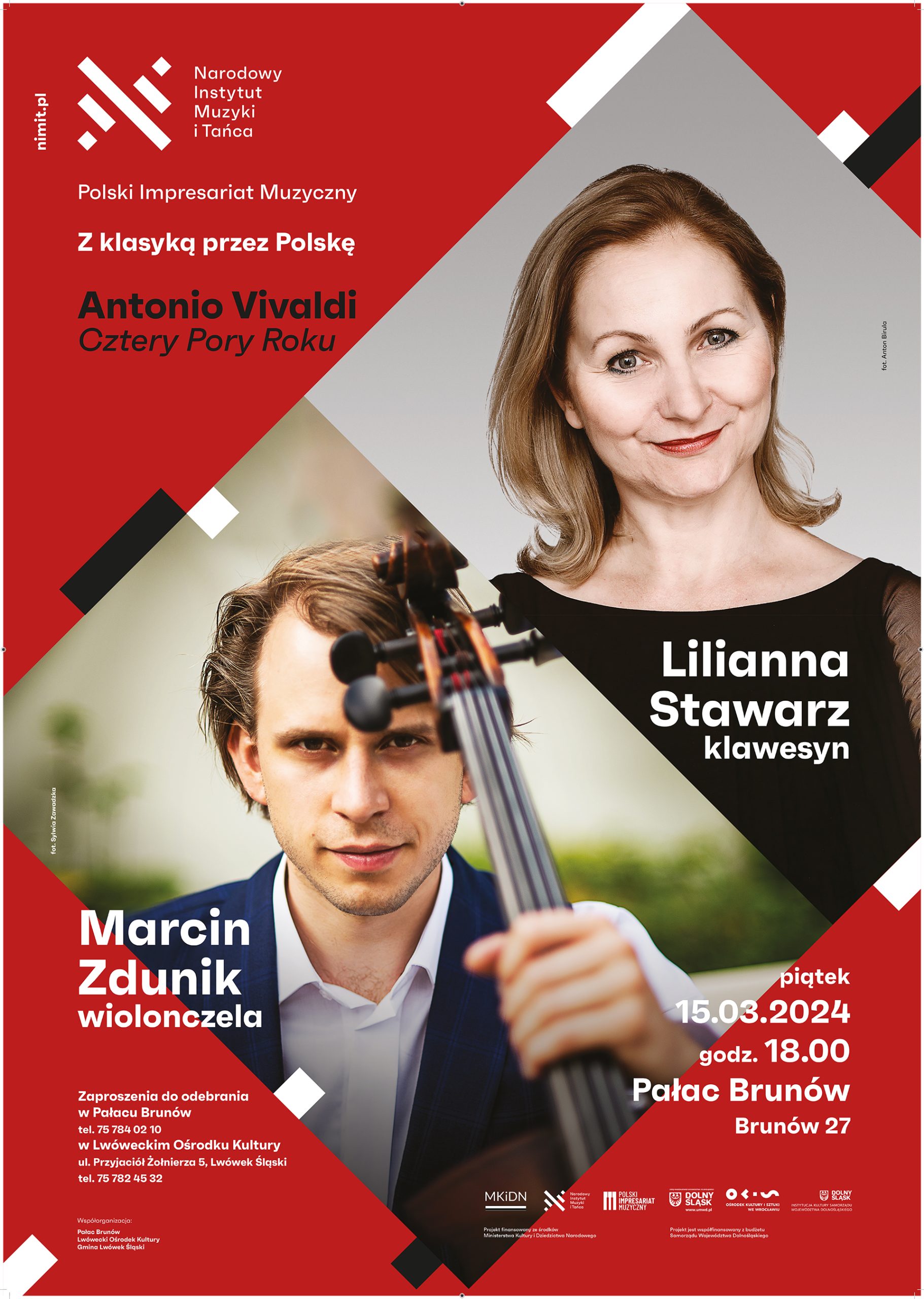 Z klasyką przez Polskę – Antonio Vivaldi, Cztery pory roku. Marcin Zdunik – wiolonczela, Lilianna Stawarz – klawesyn