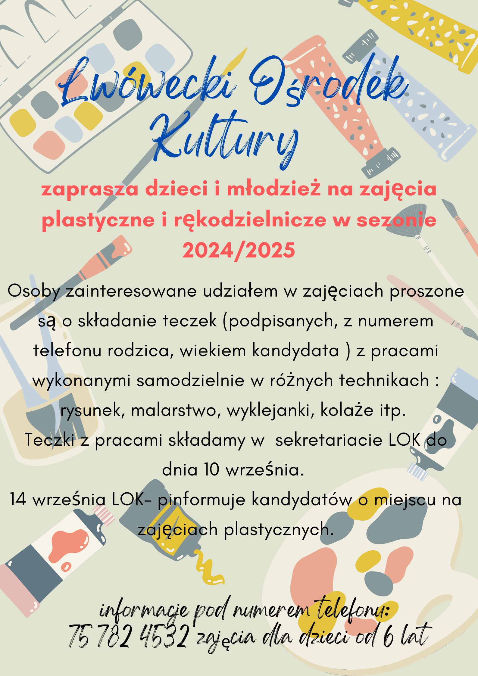 Zajęcia plastyczne w LOK