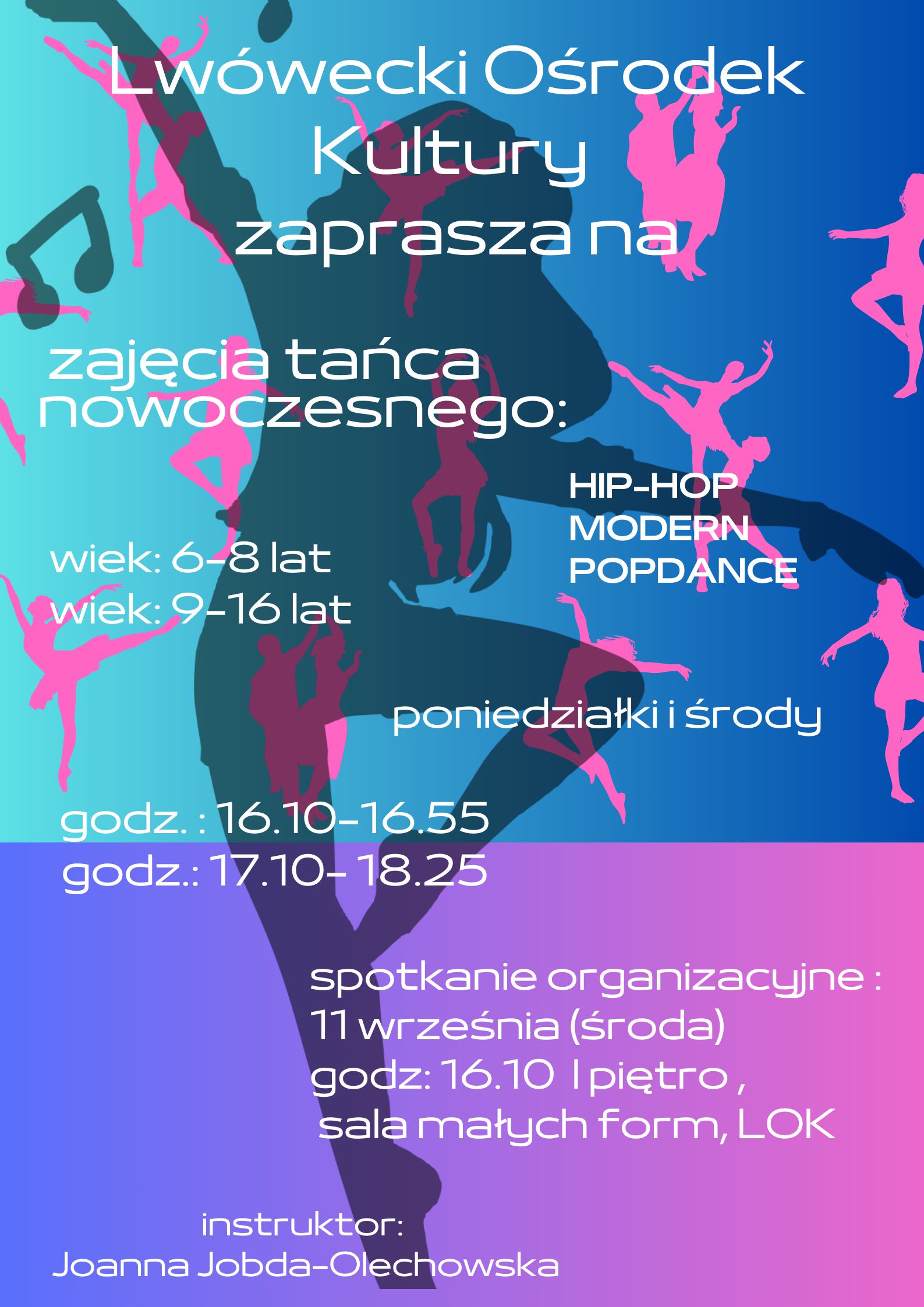 Zajęcia tańca nowoczesnego
