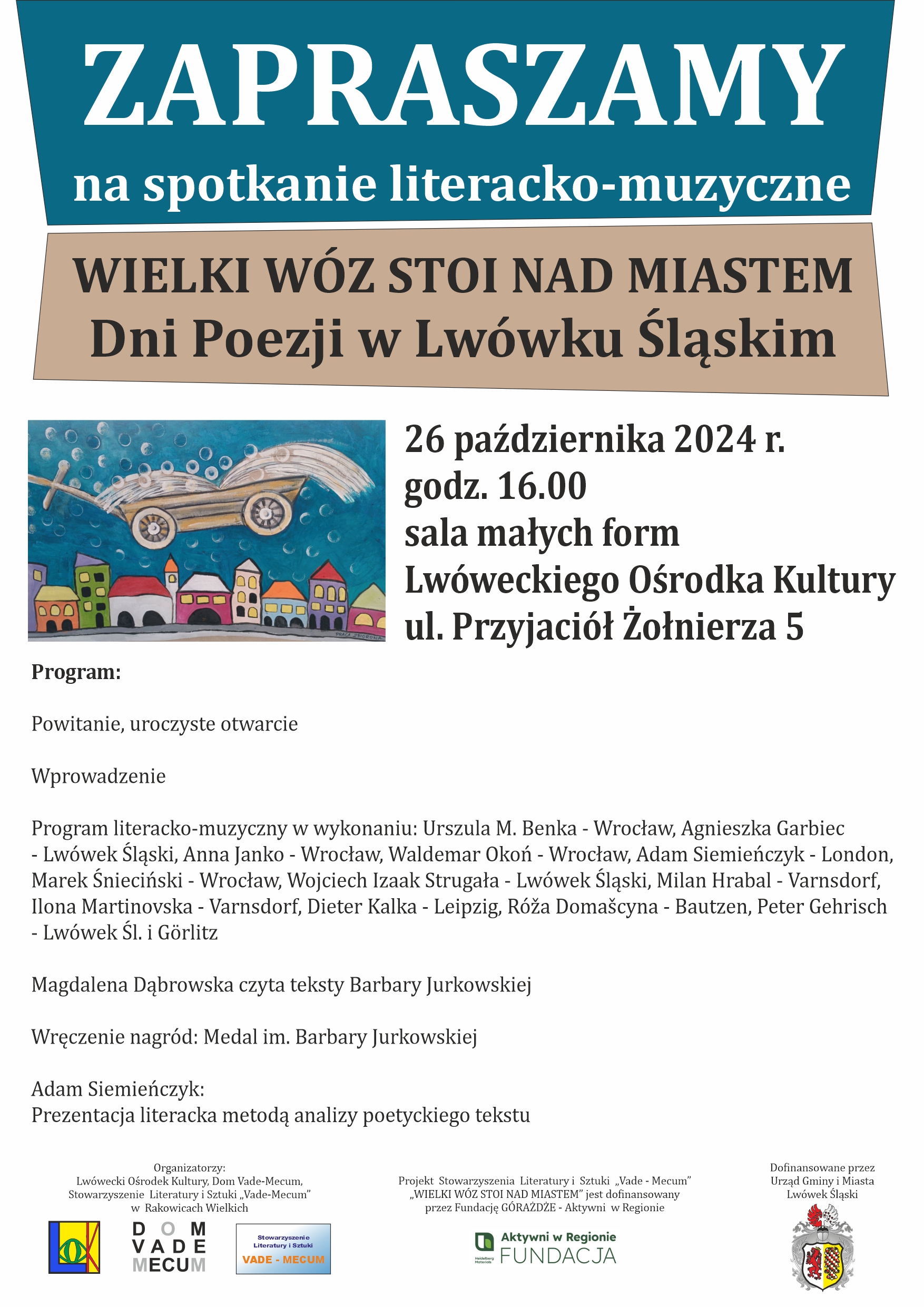 Wielki Wóz stoi nad miastem – Dni Poezji w Lwówku Śląskim
