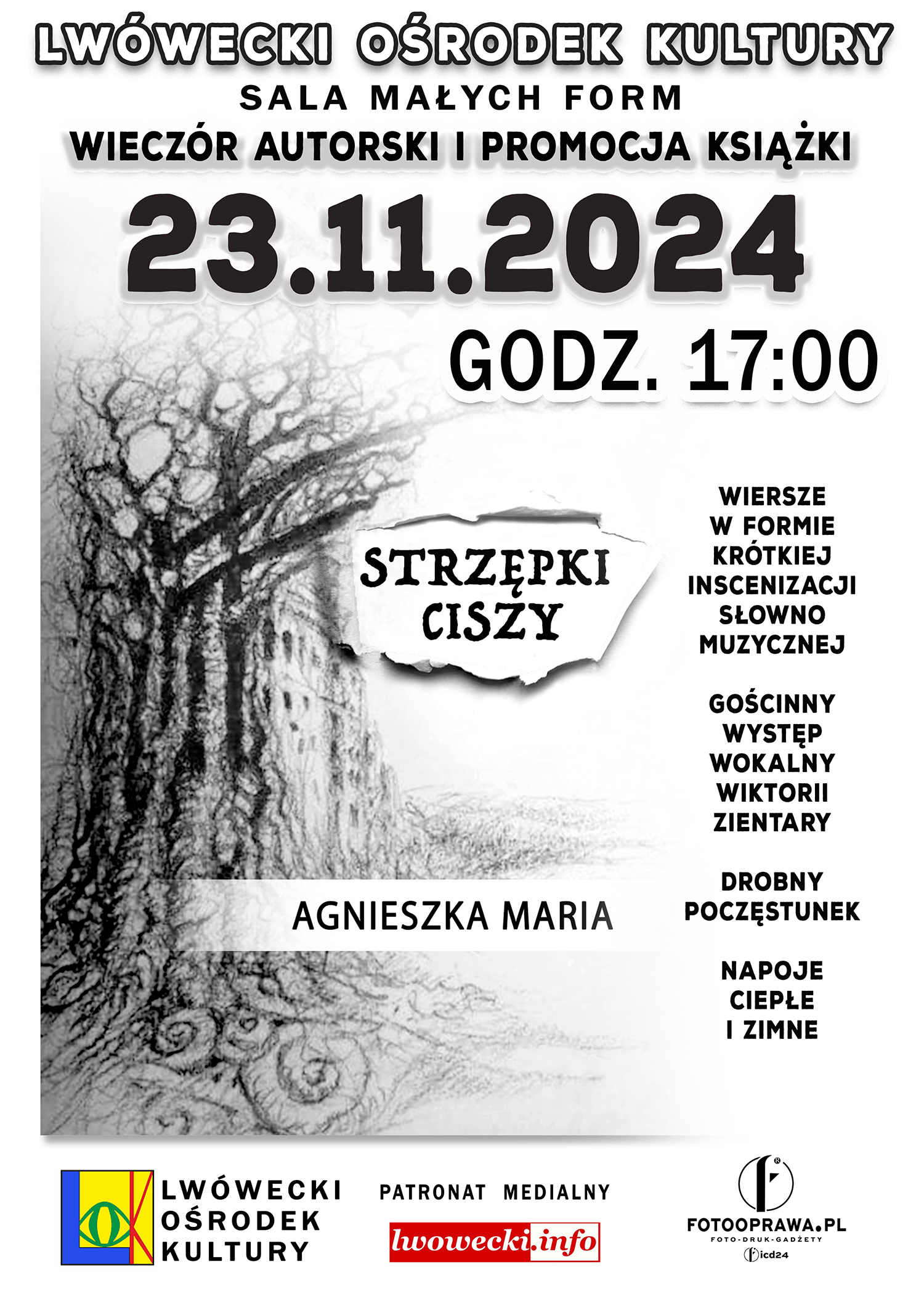 Strzępki Ciszy – wieczór autorski Agnieszki Garbiec
