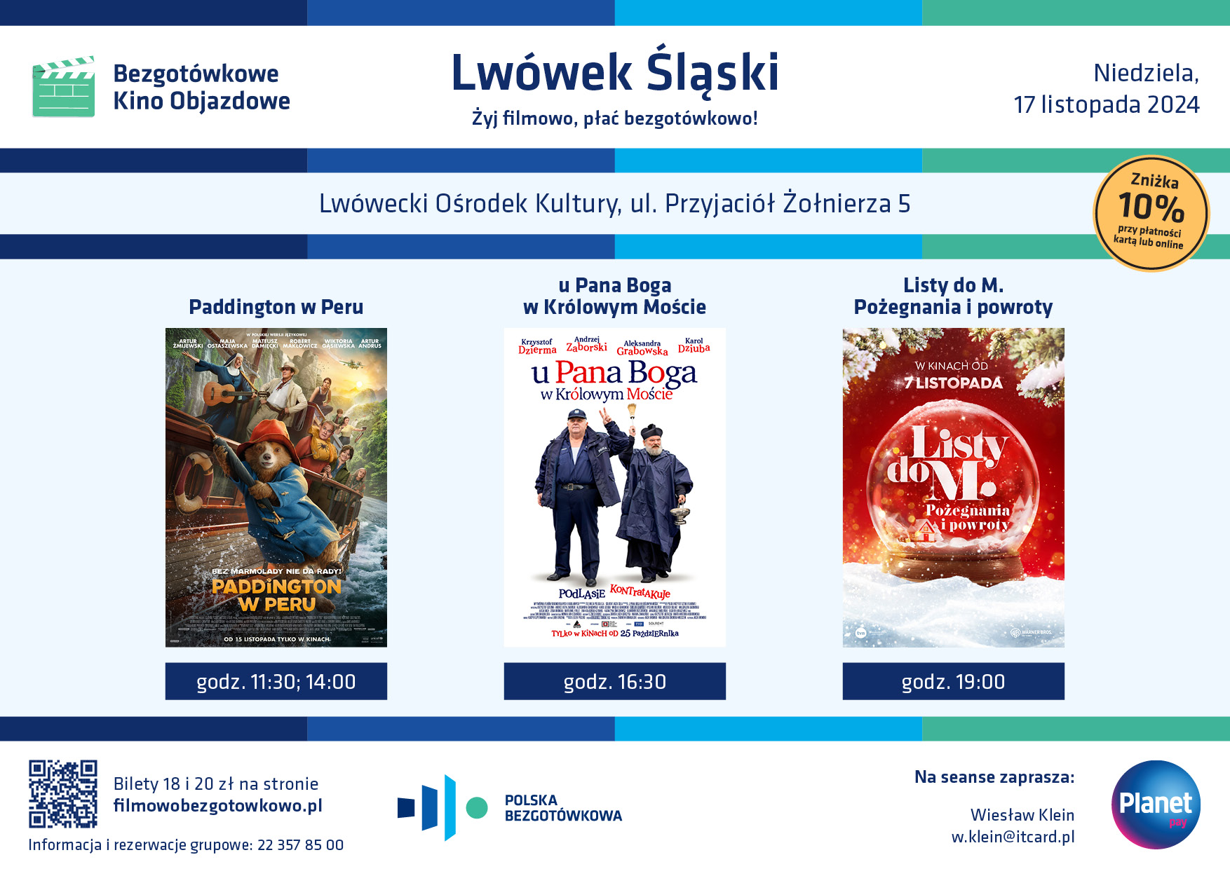 Bezgotówkowe Kino Objazdowe w LOK