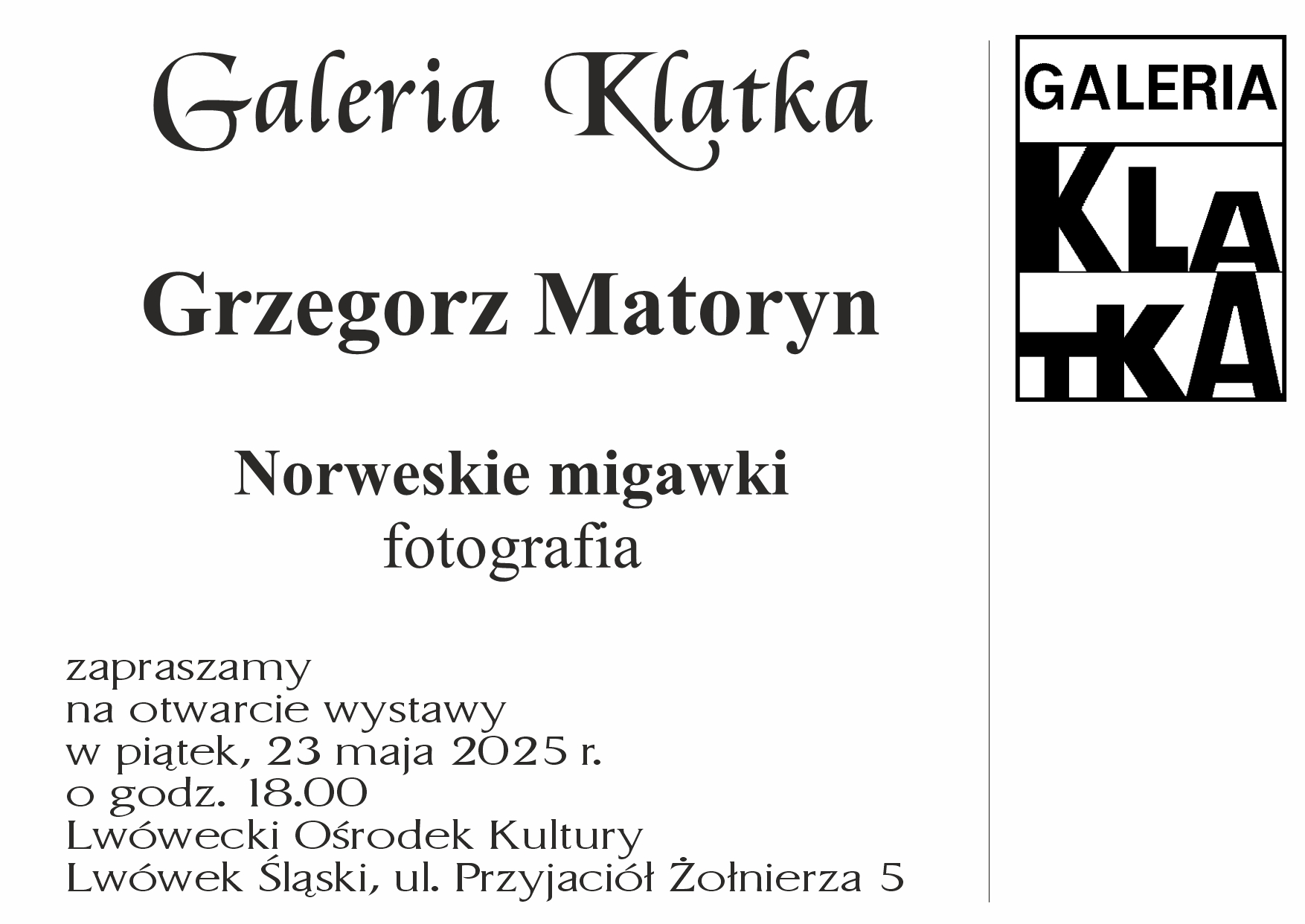 Migawki z Norwegii. Otwarcie wystawy fotografii Grzegorza Matoryna
