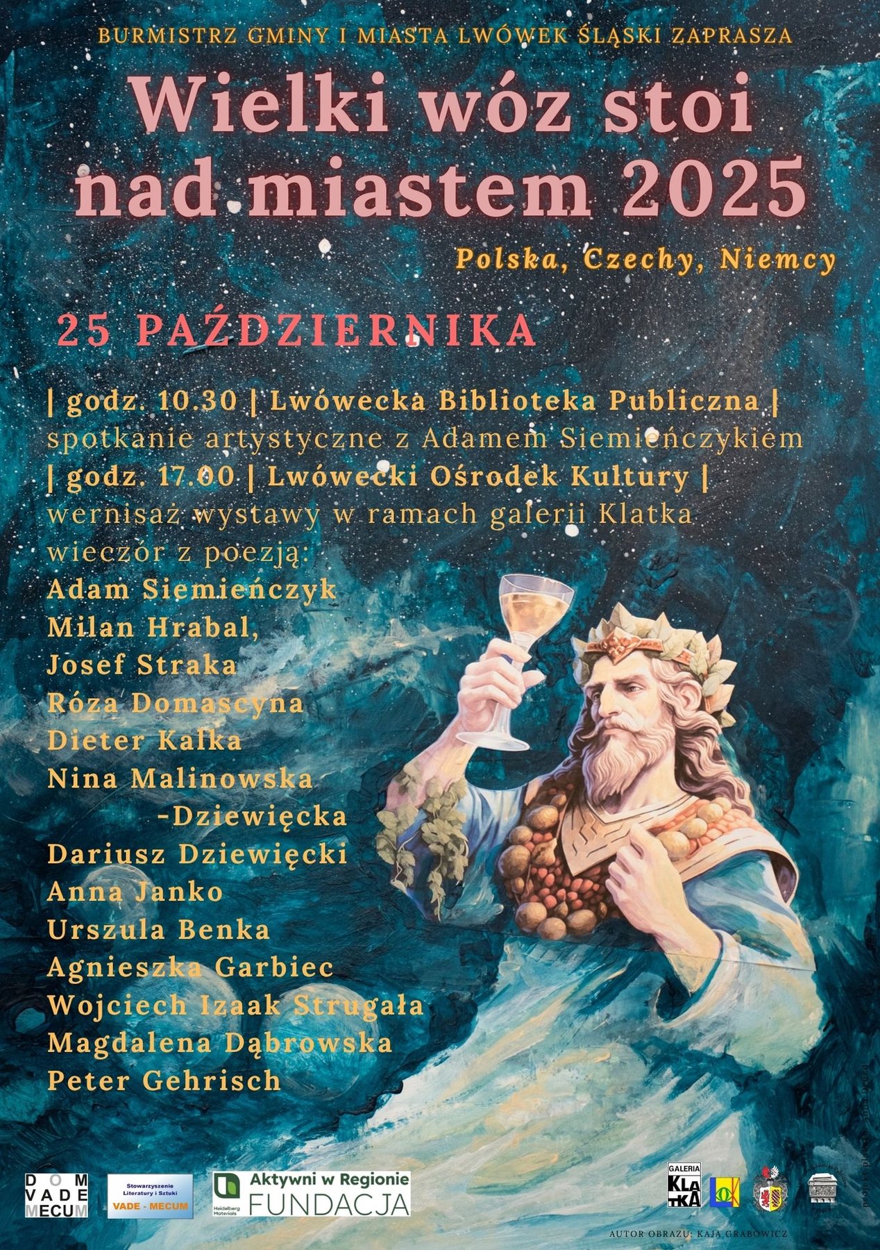 Wielki wóz stoi nad miastem 2025 – spotkanie z Adamem Siemieńczykiem